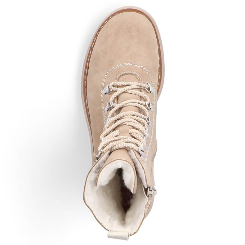 Isolierte Damenstiefel, beige, Rieker 72643-60 1