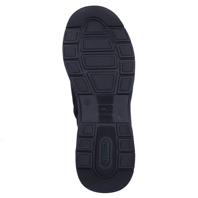 Wasserdichte Damen-Keilstiefel in Schwarz Remonte D6677-03 2