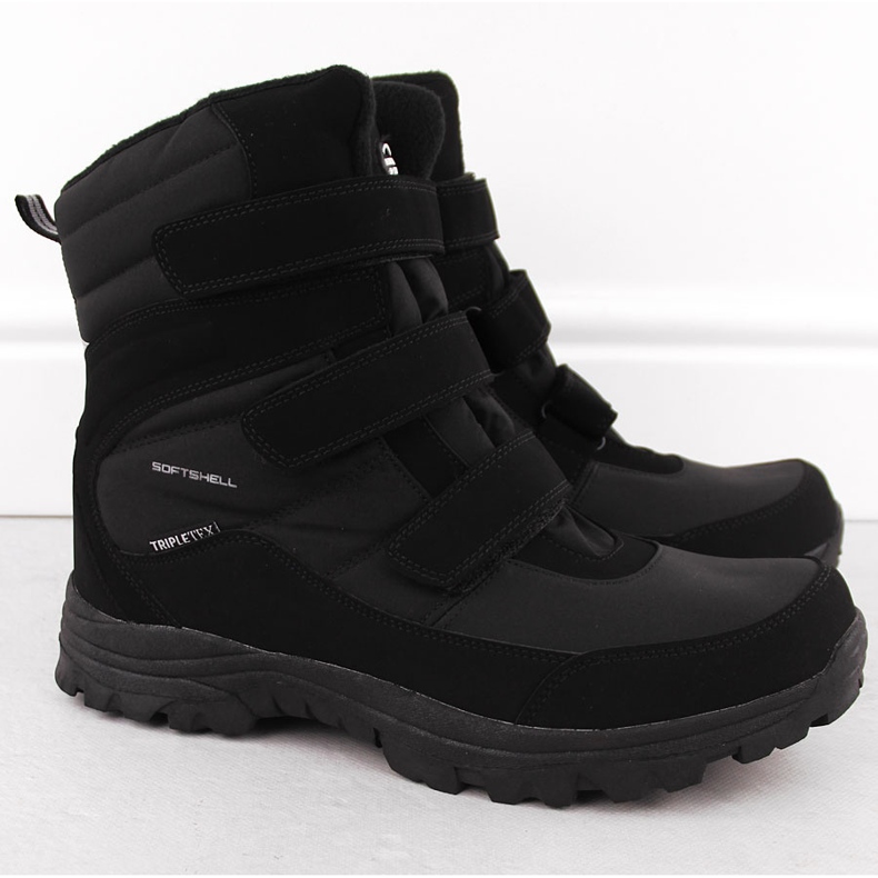 Wasserdichte übergroße Herren-Schneestiefel, schwarz American Club SN45 1