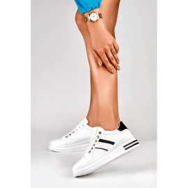 Damen-Sportschuhe, Plateau-Sneaker, weiß AD-732W/B 2