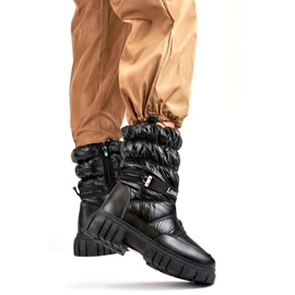 Damen-Schneestiefel mit dicker Sohle, schwarz OH-29B 2