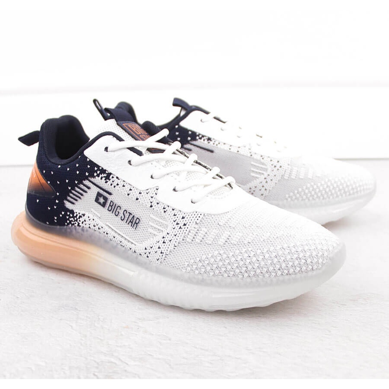 Big and Black Herren Sports Schuhe Big Star NN174474 weiß 1