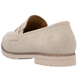 Lords Lords Lords Rieker 45300-62 Leder-Slipper beige 1