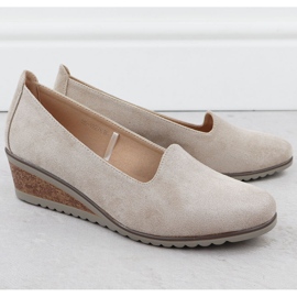 Schuhe für Wildleder Beige Potocki SZ12276 2