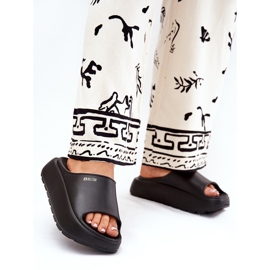 Damenschaumschuhe auf der Big Star RR274A567 Black Platform schwarz 2