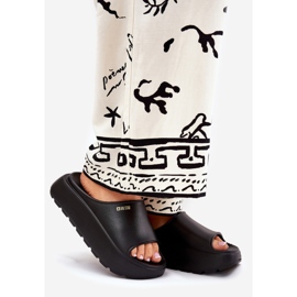 Damenschaumschuhe auf der Big Star RR274A567 Black Platform schwarz 1