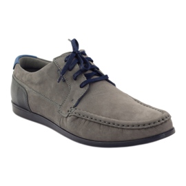 Badura 3175 graue Sportschuhe marineblau blau 1