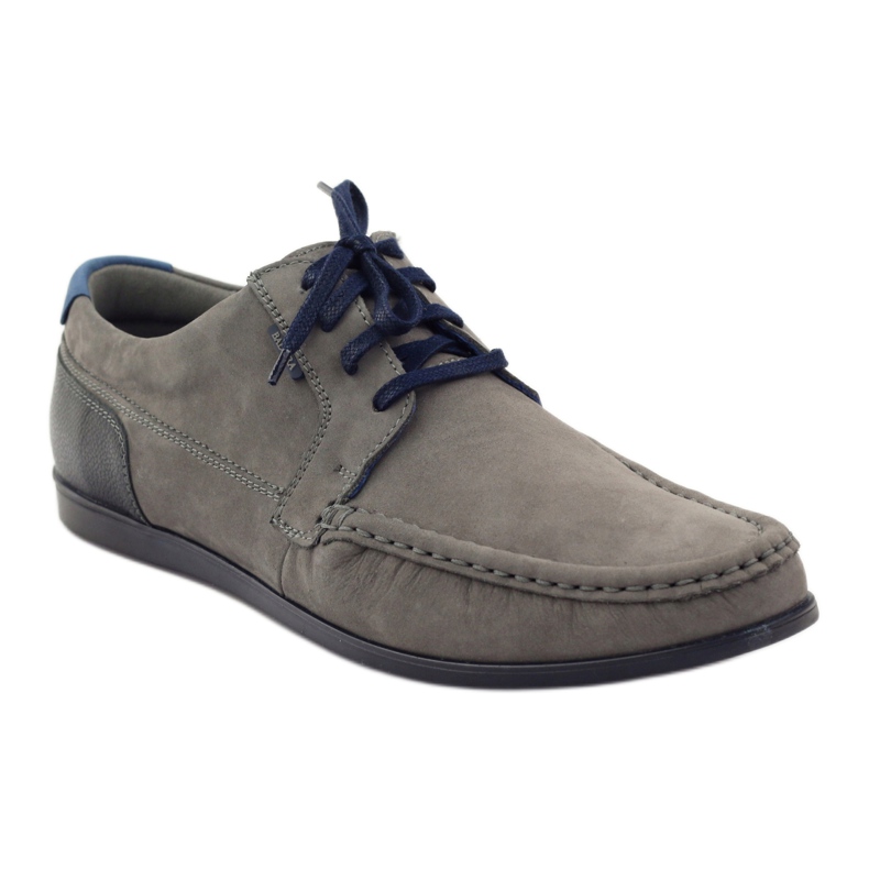 Badura 3175 graue Sportschuhe marineblau blau 1
