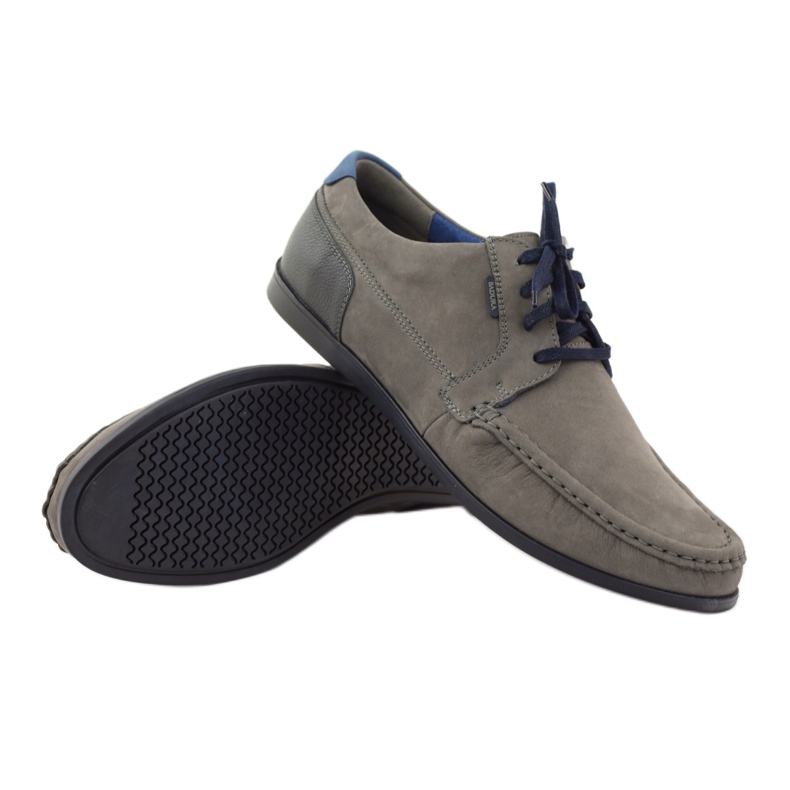 Badura 3175 graue Sportschuhe marineblau blau 3