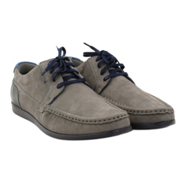 Badura 3175 graue Sportschuhe marineblau blau 4