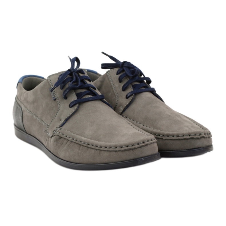Badura 3175 graue Sportschuhe marineblau blau 4