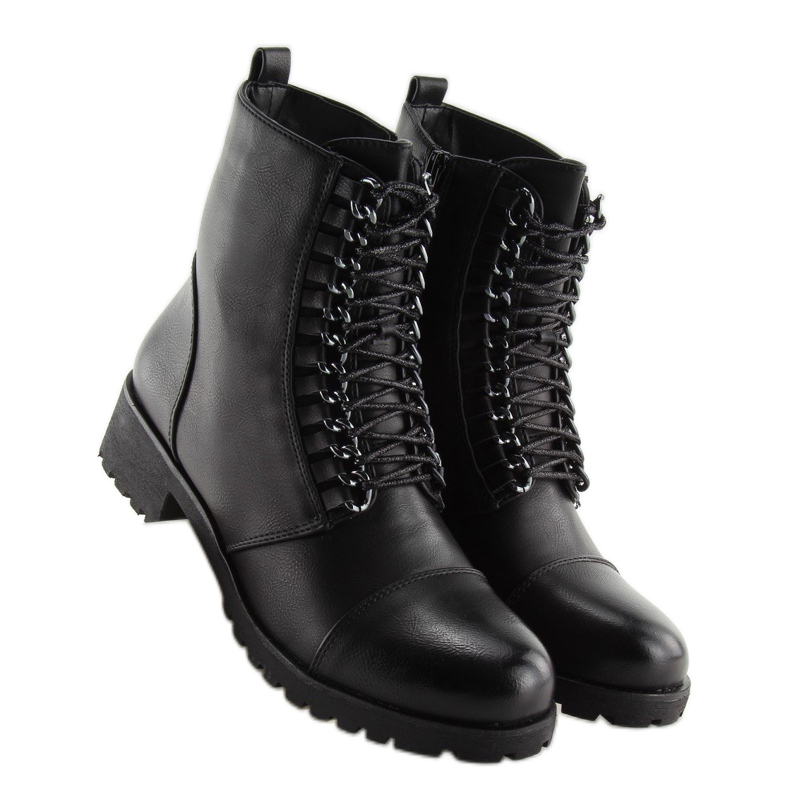 Schwarze Arbeitsstiefel A89626 schwarz 1