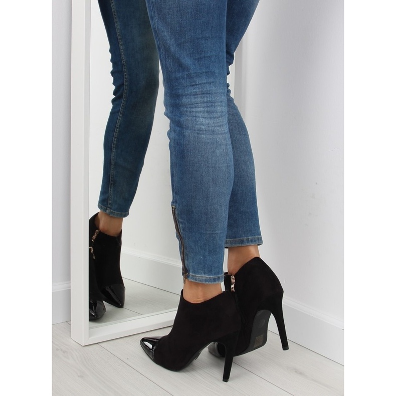 Schwarze Stiefel auf hohem Absatz 1131-5 schwarz 1