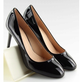 Pumps für Damen schwarz lackiert L7073 Black 1