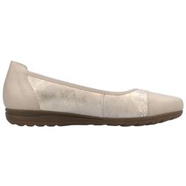 Schuhe, Frauen Ballerinas Rieker L9353-62 Beige 20