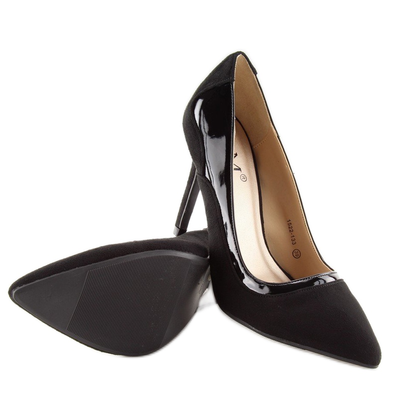 Schwarze Damen High Heels 1522-133 Schwarz 2