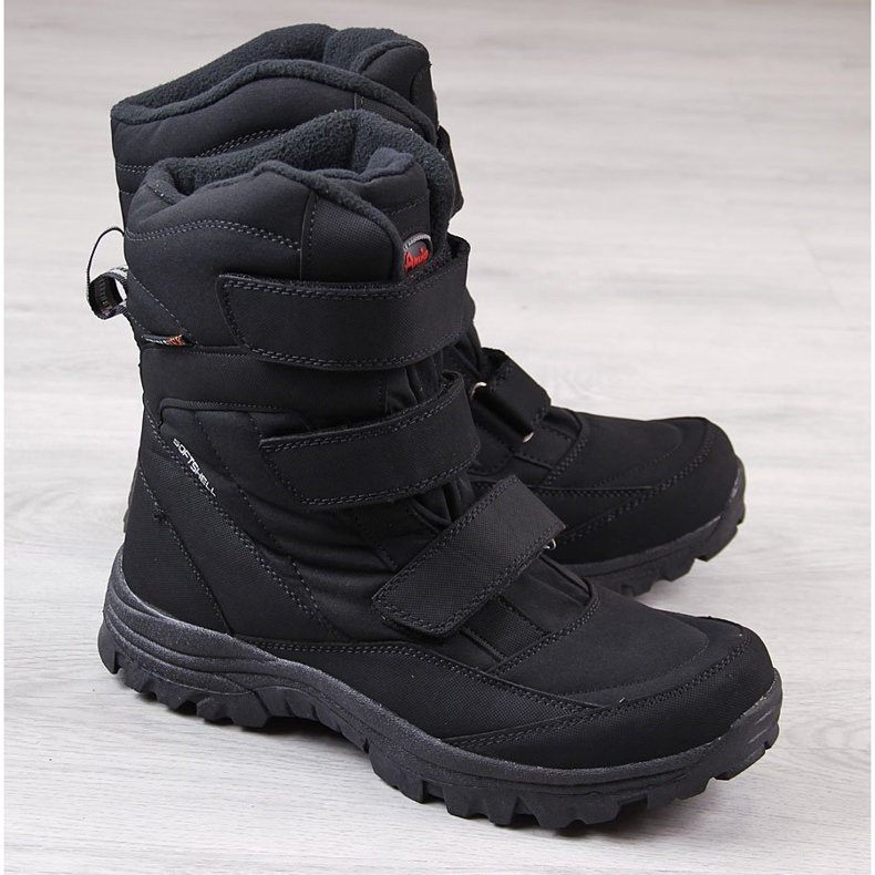 Wasserdichte schwarze Trekking-Schneestiefel von American Club für Herren 2