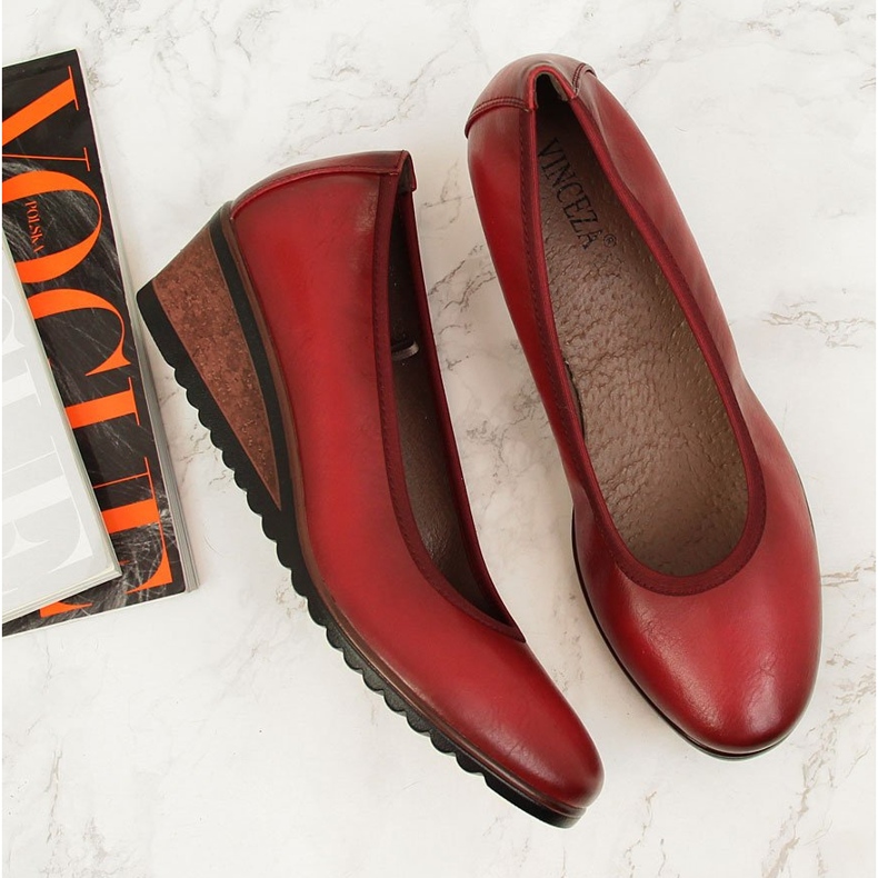 Rote Vinceza Keilpumps 2