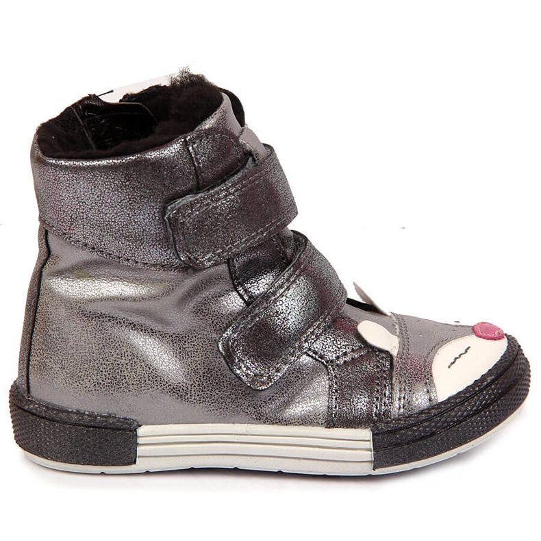Mädchenschuhe, Klettverschluss, Silberfuchs, Kornecki 6583 silber- 1