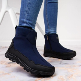 Wasserdichte marineblaue DK-Schneestiefel 2