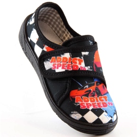 Schwarze Nazo N019SAW Jungenturnschuhe für den Kindergarten 1