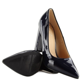 Marineblaue High Heels FM4096 Navy navy blau 2