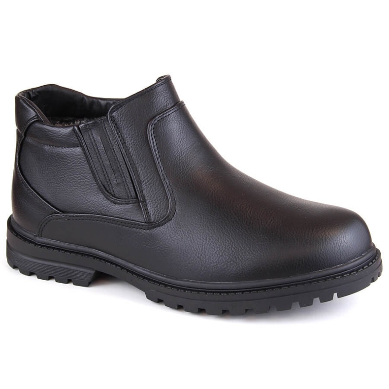 Atletico Herrenstiefel, isolierte Chelsea-Stiefel, schwarz Man's Style WS-006 2