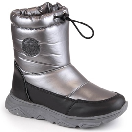 Wasserdichte Mädchen-Schneestiefel mit silberner Membran Kornecki 6916 silber- 1