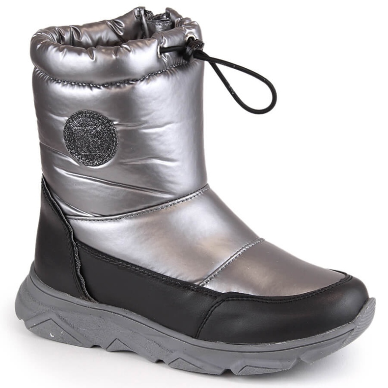 Wasserdichte Mädchen-Schneestiefel mit silberner Membran Kornecki 6916 silber- 1