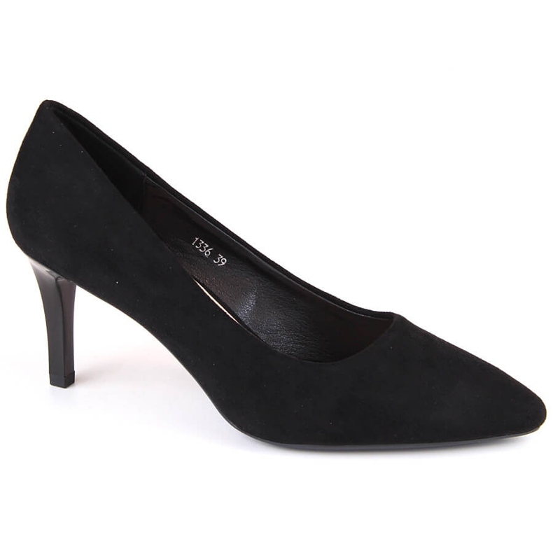 Schwarze Wildlederpumps mit Stilettos Sergio Leone 1336 1