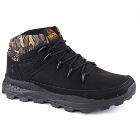 Bustagrip Herren-High-Top-Trekkingschuhe aus Leder, schwarz 2