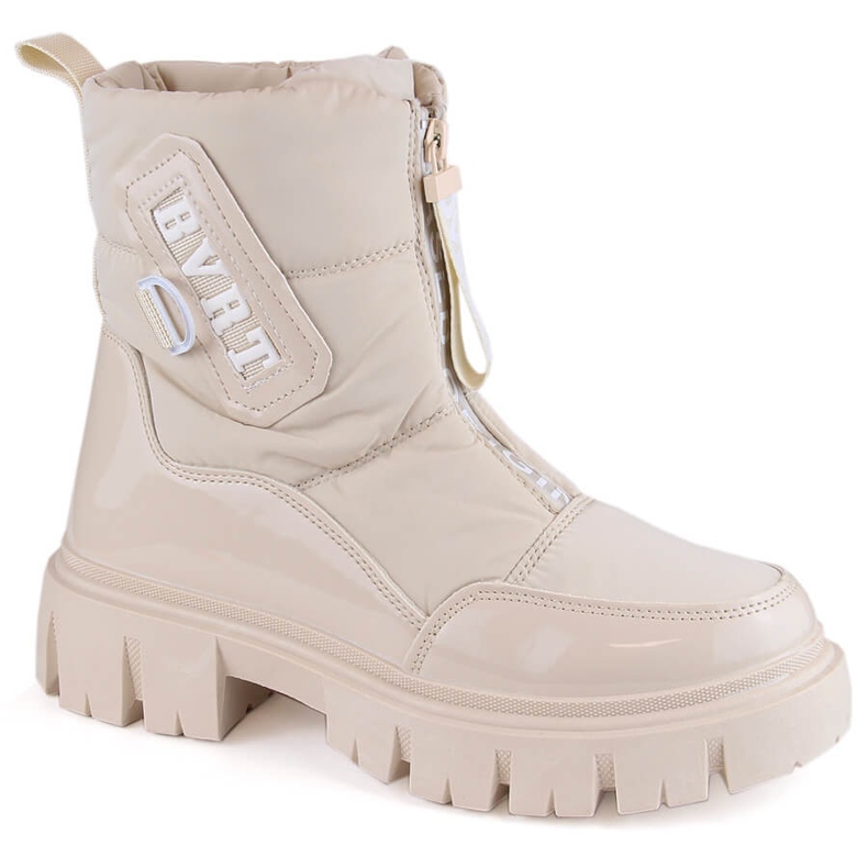 Isolierte Damen-Schneestiefel mit Reißverschluss, beige Filippo DBT4960 1