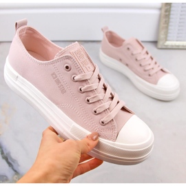 Damen-Plateau-Sneaker in Nude Big Star LL274970 rosa 2
