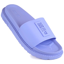 Blaue Plateau-Flip-Flops für Damen Big Star LL274431 1