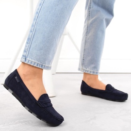 Bequeme Wildleder-Mokassins für Damen, Marineblau Big Star NN274931 2