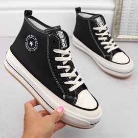 Damen-Plateau-Sneaker, leicht isoliert, schwarz Big Star OO274062 1