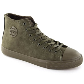 Hoch geschnittene, isolierte Khaki-Sneaker für Herren Big Star OO174250 grün 1