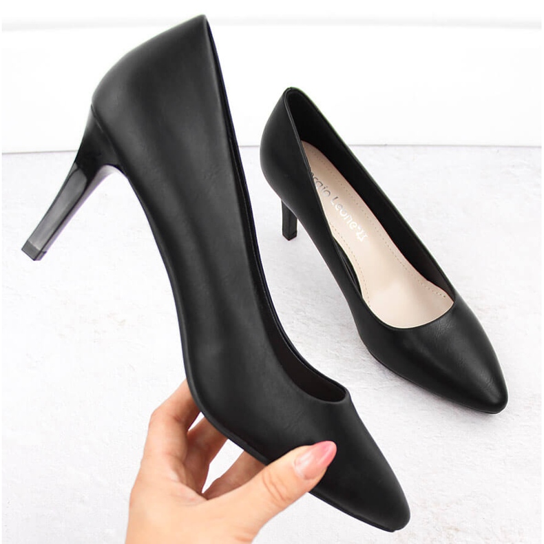 Schwarze Sergio Leone 1336 Pumps für Damen 1