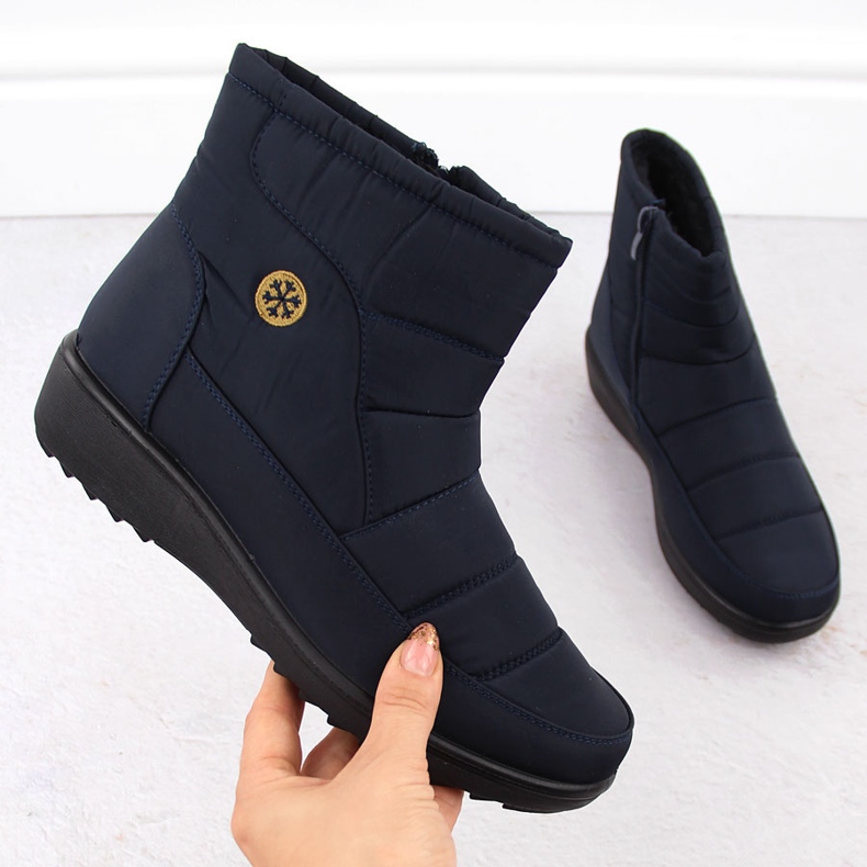 Marineblaue Damen-Schneestiefel Unisoft 7997 1