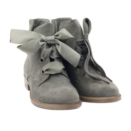 Graue Sergio Leone 300 Damenstiefel 4