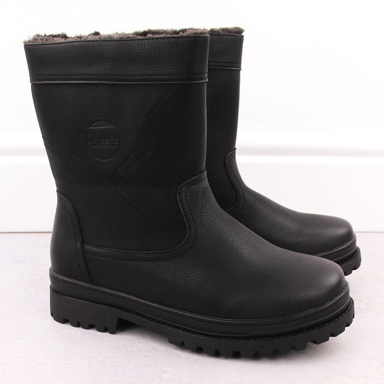 Isolierte hohe Herrenstiefel, schwarz, Unisoft 1