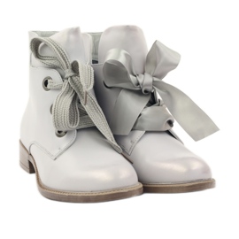 Stiefel Sergio Leone 300 silbermetallic grau 4