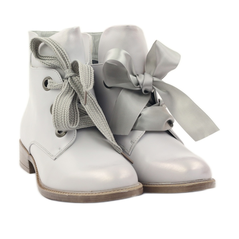 Stiefel Sergio Leone 300 silbermetallic grau 4