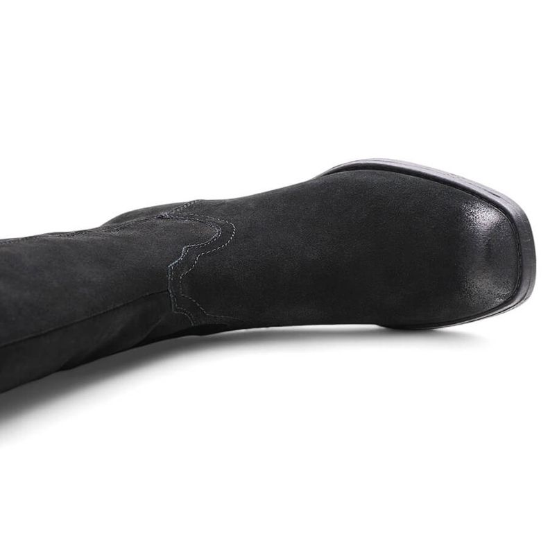 Schwarze Cowboystiefel aus Leder für Damen von Sergio Leone KZ268 1