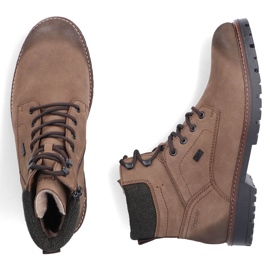 Wasserdichte Herrenstiefel aus Leder, isoliert braun Rieker F3612-24 1