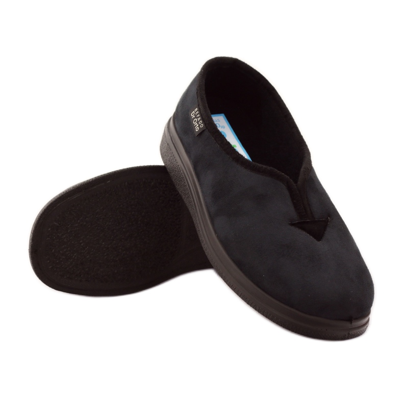 Befado Damenschuhe Mokassins Dr.Orto Hausschuhe schwarz 3