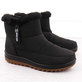 Damen-Schneestiefel mit Fell, schwarz Potocki 66302 2