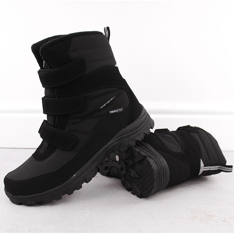 Wasserdichte übergroße Herren-Schneestiefel, schwarz American Club SN45 2