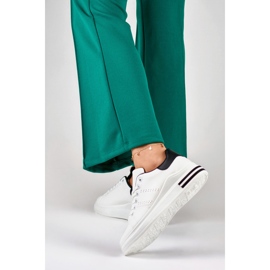 Damen-Plateau-Sneaker, weiß 85-710W/B 2