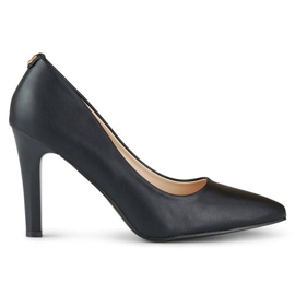 Damen-Pumps mit spitzen Zehen und hohem Absatz, schwarz GD-FL360B 2